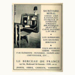 Bureau-mural-Emile-Seigneur-Berceau de France-1952 Bureau mural Emile Seigneur berceau de france 1952