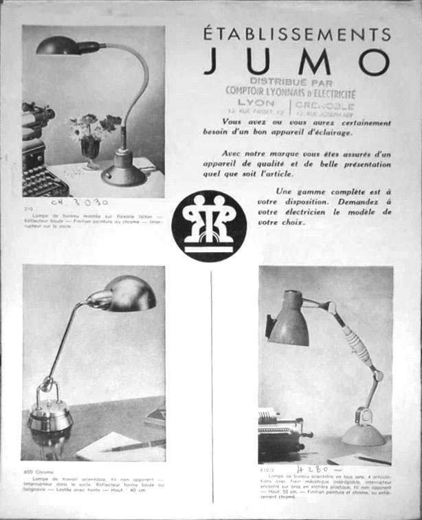 Page de garde dépliant Jumo autour de 1945