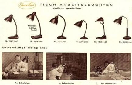 Publicité Lampe Jacobus