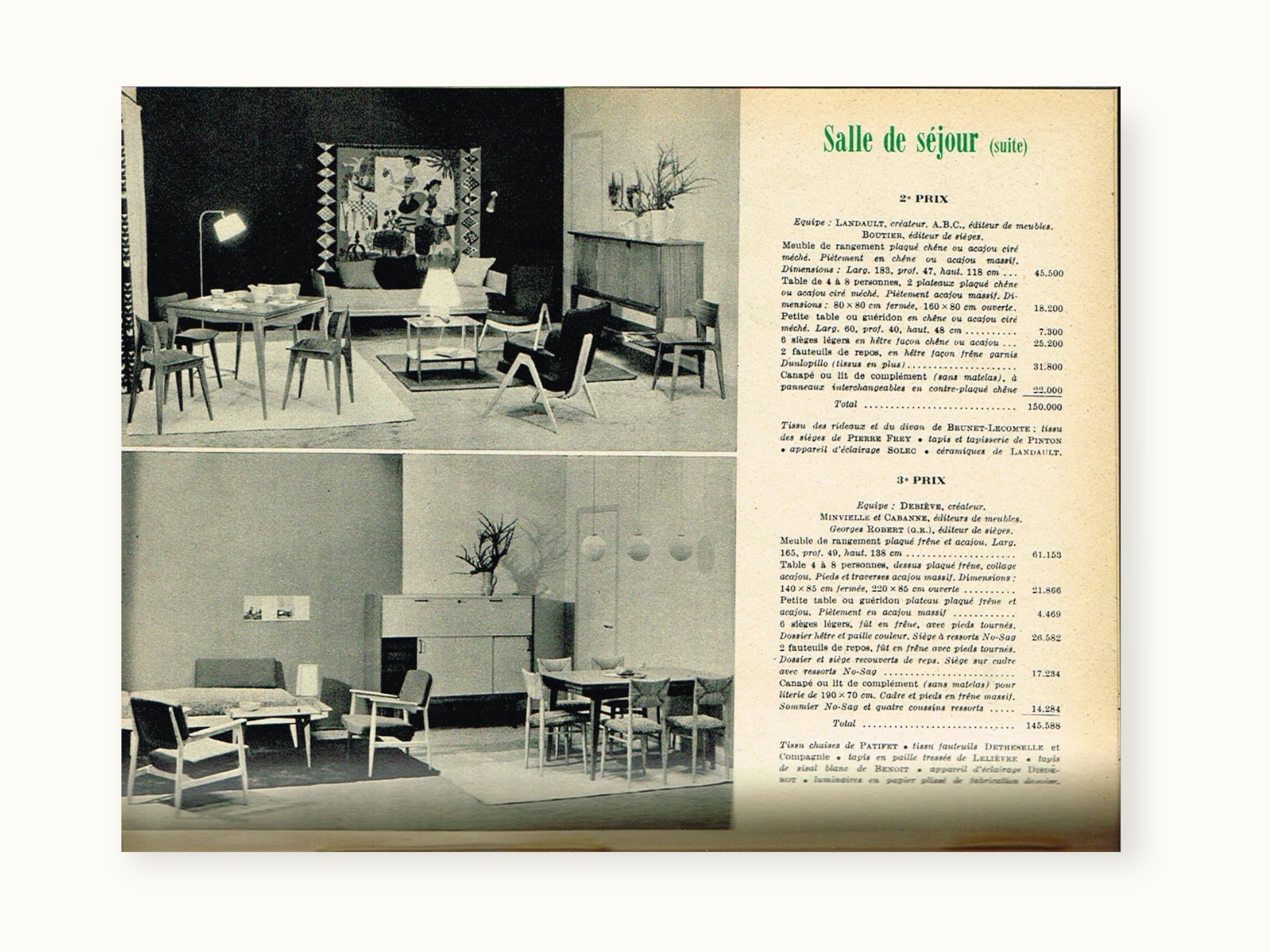 Gamme DAKAR 1955, par roger Landault, edition A.B.C. pour Concours du Centre Technique du Bois