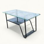 Table-basse-porte-revue-1958-1 Table Basse & Porte-Revues, 1958, fabrication italienne, Airborne