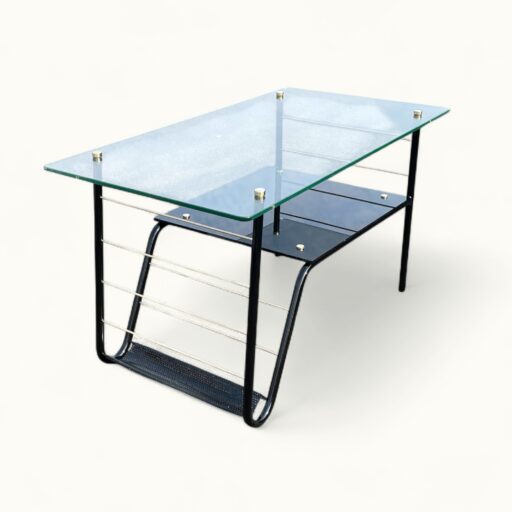 Table Basse & Porte-Revues, 1958, fabrication italienne, Airborne