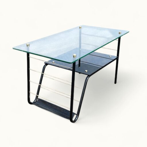 Table Basse & Porte-Revues, 1958, fabrication italienne, Airborne