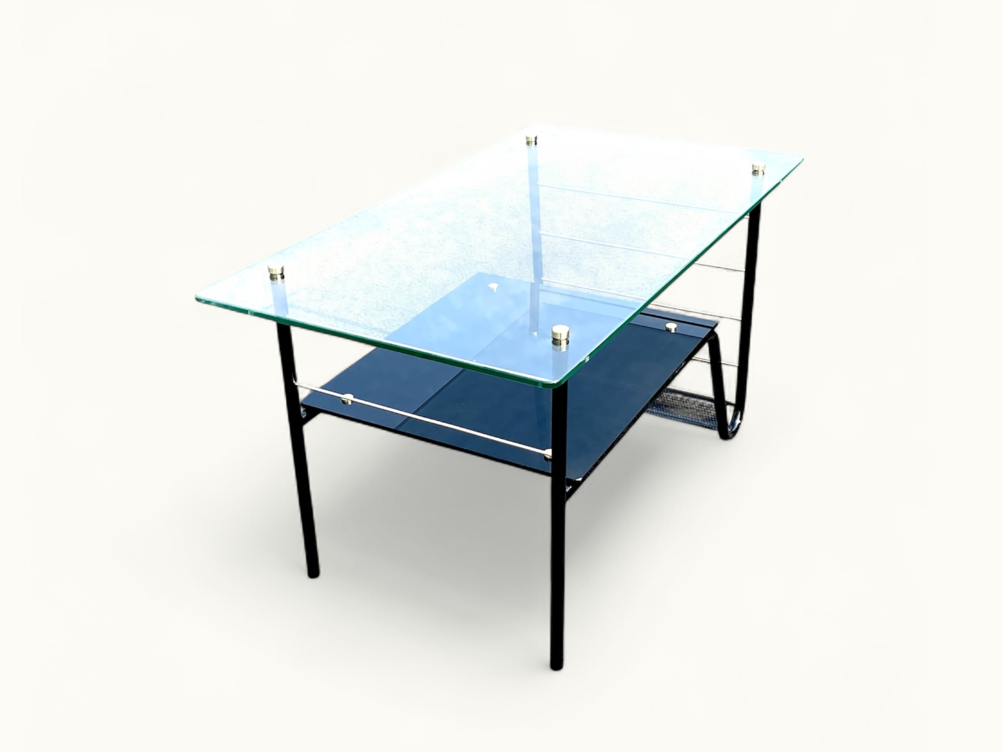 Table Basse & Porte-Revues, 1958, fabrication italienne, Airborne