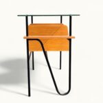 Bureau Azzano Frères 1956 Bois, fer et Glace