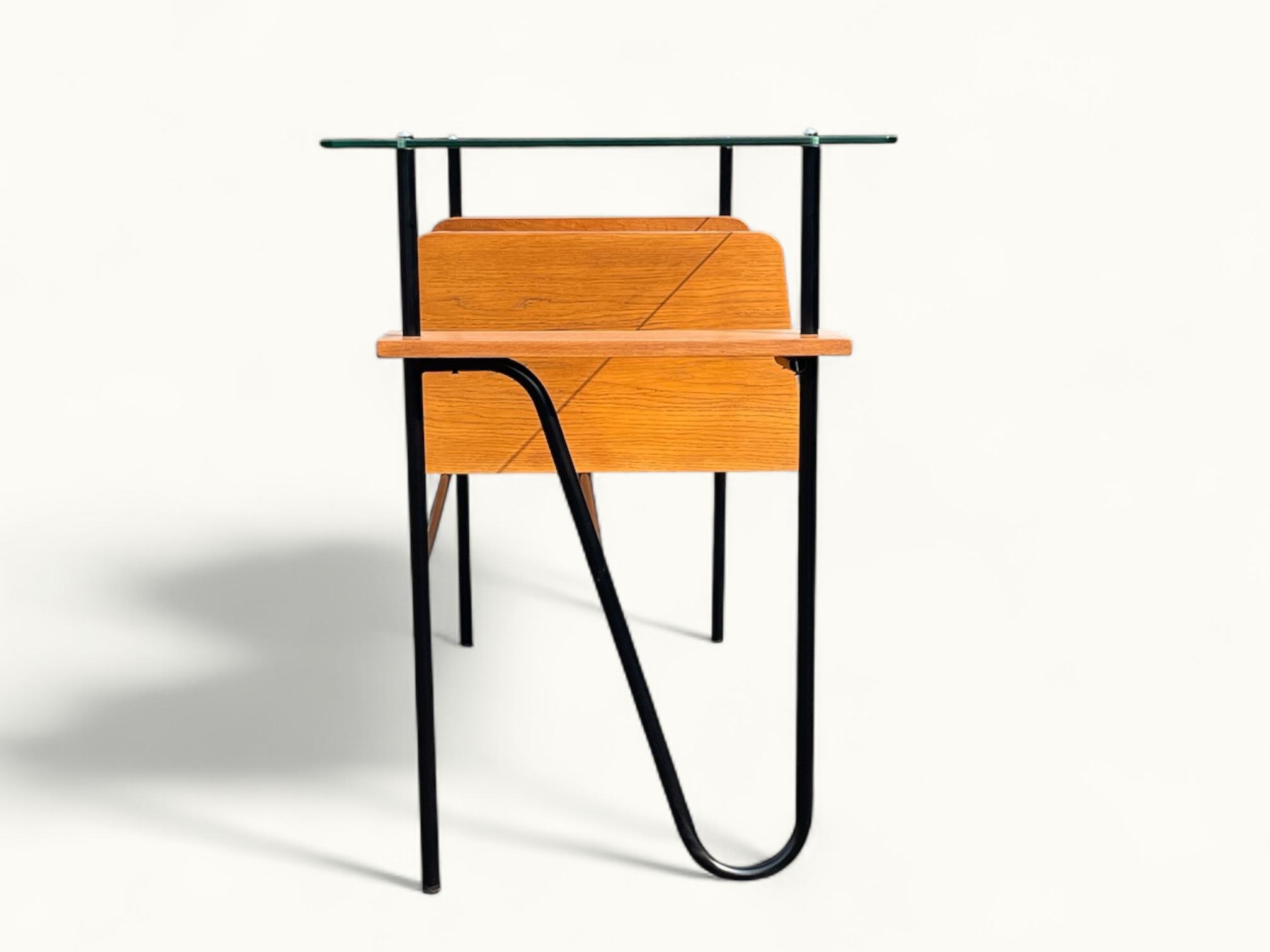 Bureau Azzano Frères 1956 Bois, fer et Glace