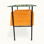 Bureau Azzano Frères 1956 Bois, fer et Glace