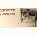 Bureau Azzano Frères 1956 Bois, fer et Glace, meubles et décors 698