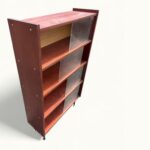 Bibliothèque-Vitrine-vintage-style-scandinave-4-étagères-circa-1970