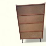 Bibliothèque-Vitrine-vintage-style-scandinave-4-étagères-circa-1970