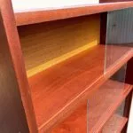 Bibliothèque-Vitrine-vintage-style-scandinave-4-étagères-circa-1970