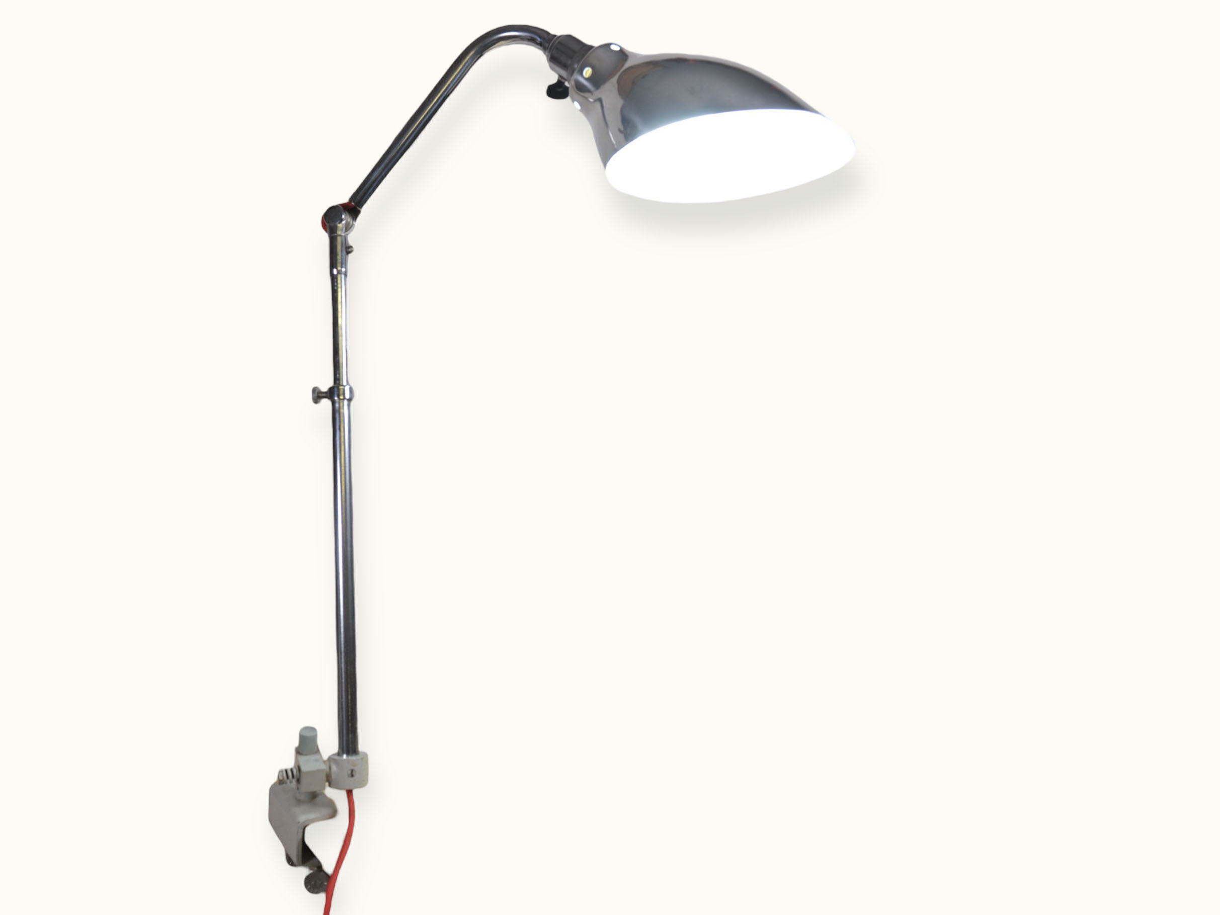 Lampe Ki‑E‑Klair Alphonse Pinoit — lampe articulée industrielle 1950