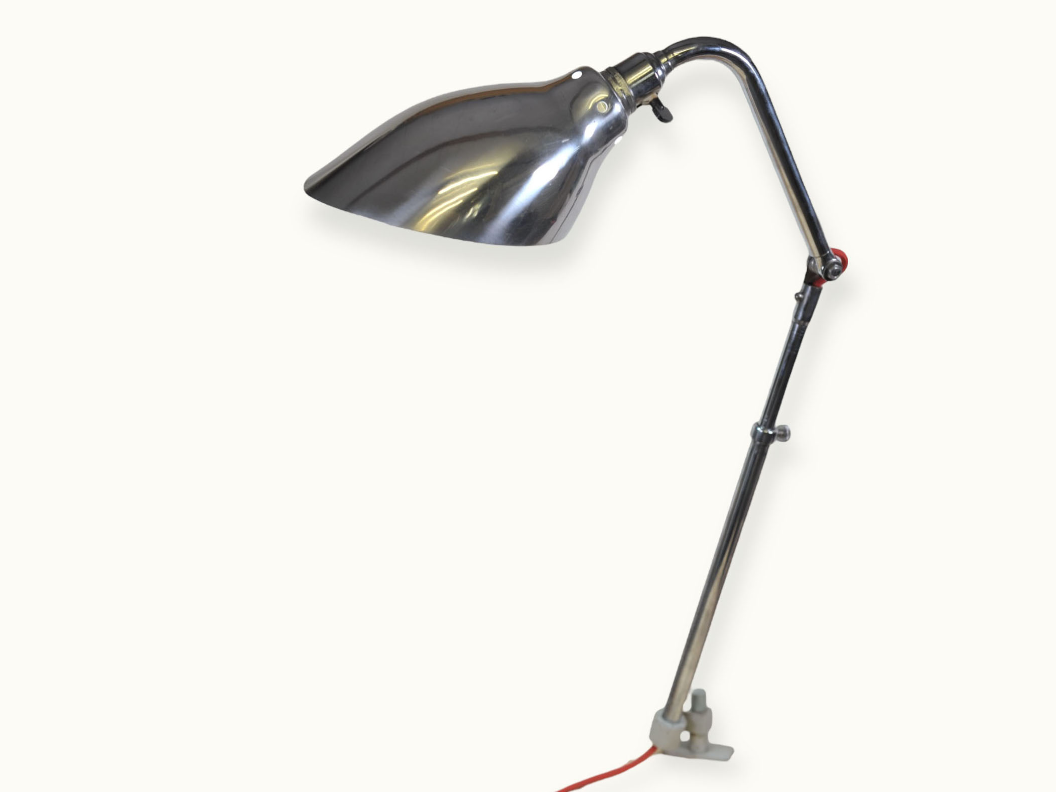 Lampe Ki‑E‑Klair Alphonse Pinoit — lampe articulée industrielle 1950