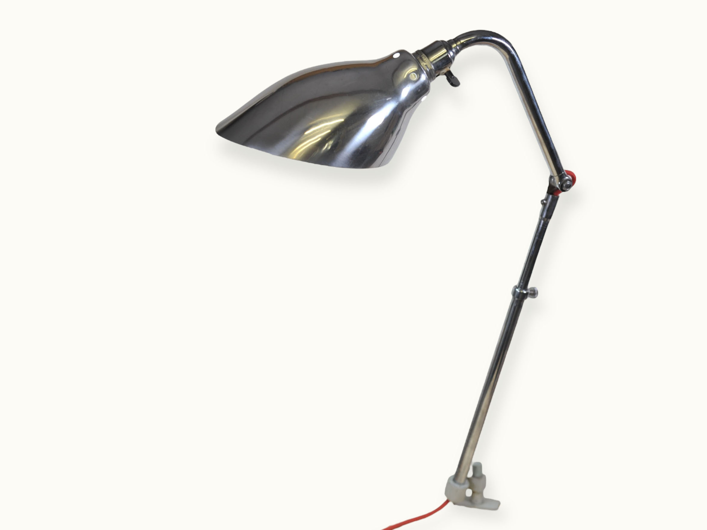 Lampe Ki‑E‑Klair Alphonse Pinoit — lampe articulée industrielle 1950