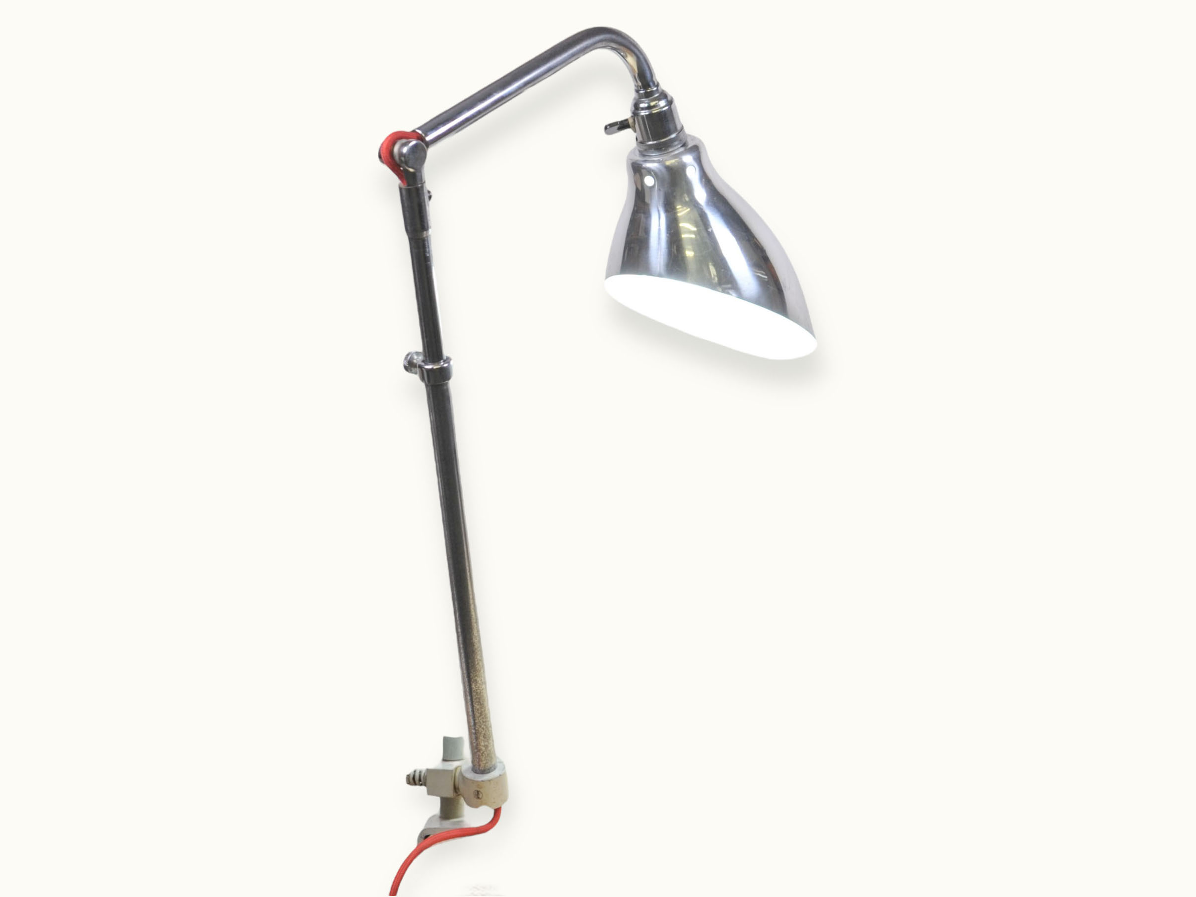 Lampe Ki‑E‑Klair Alphonse Pinoit — lampe articulée industrielle 1950