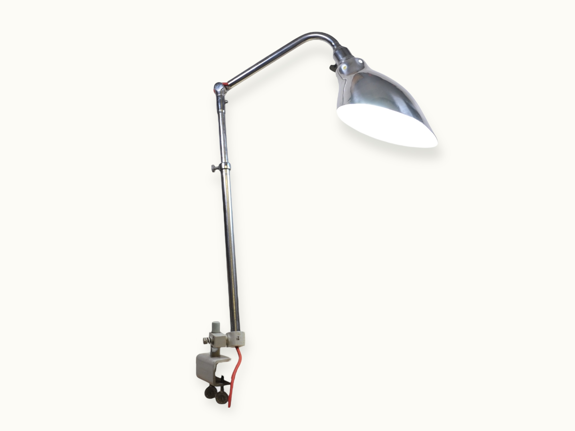 Lampe Ki‑E‑Klair Alphonse Pinoit — lampe articulée industrielle 1950