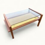 Table basse SNA Roset - Gamme cannage nylon - attribué à Michel Ducaroy - 1958