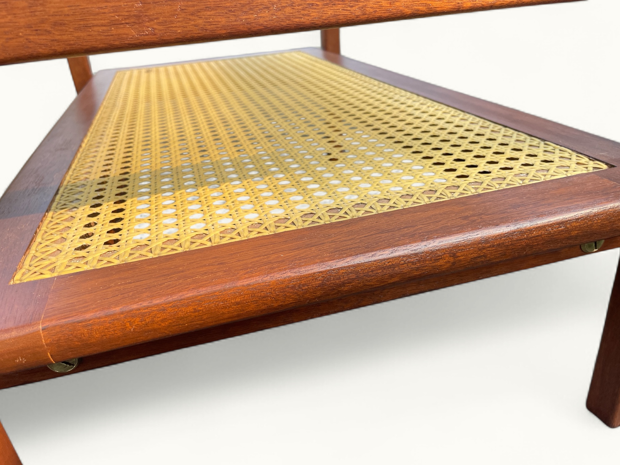 Table basse SNA Roset - Gamme cannage nylon - attribué à Michel Ducaroy - 1958