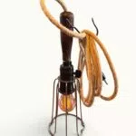 img 0739 photoroom Baladeuse atelier manche bois cage fil de fer chromé circa 1940 1960 OVNI Kunz Design Galerie